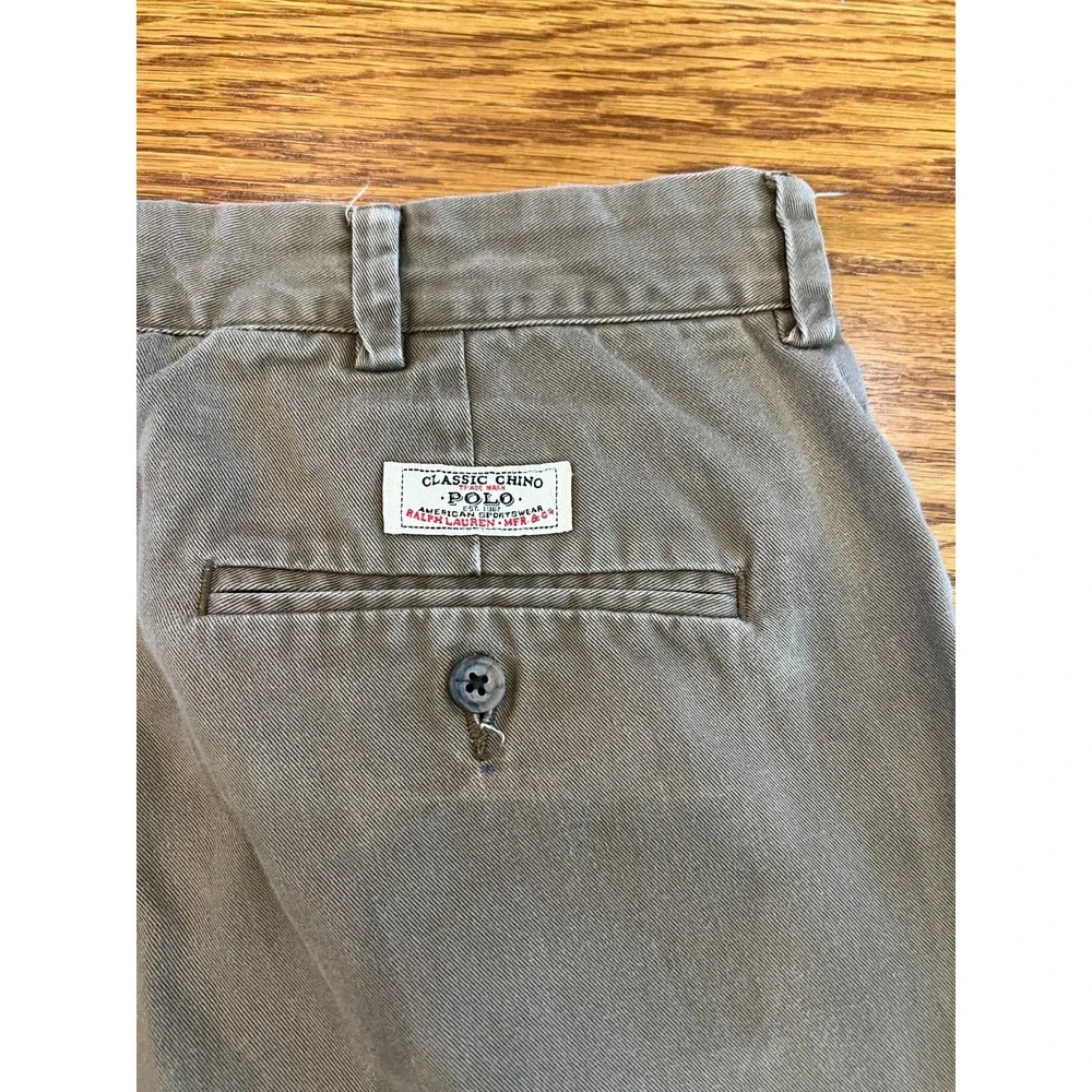 Polo Ralph Lauren Pants Mens‎ 36x34 (*Measured 36x32) Chino Brown Classic